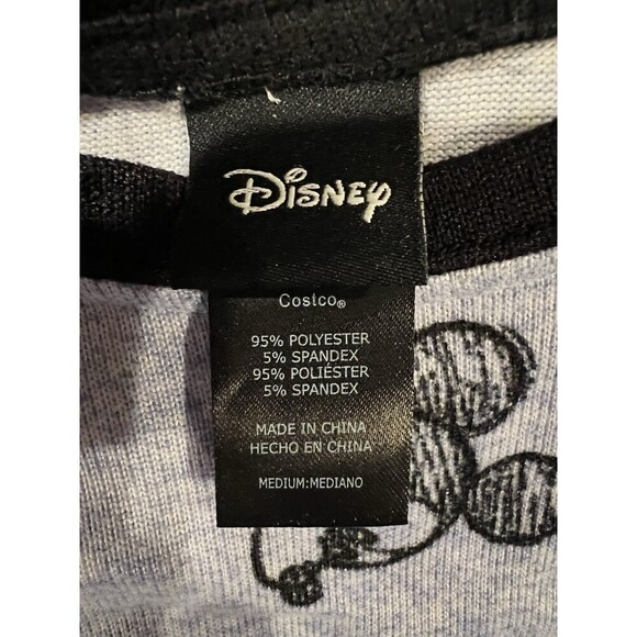Disney Women’s Mickey Mouse Sleepwear Pajama Top Blue Loungewear Medium - Picture 4 of 6